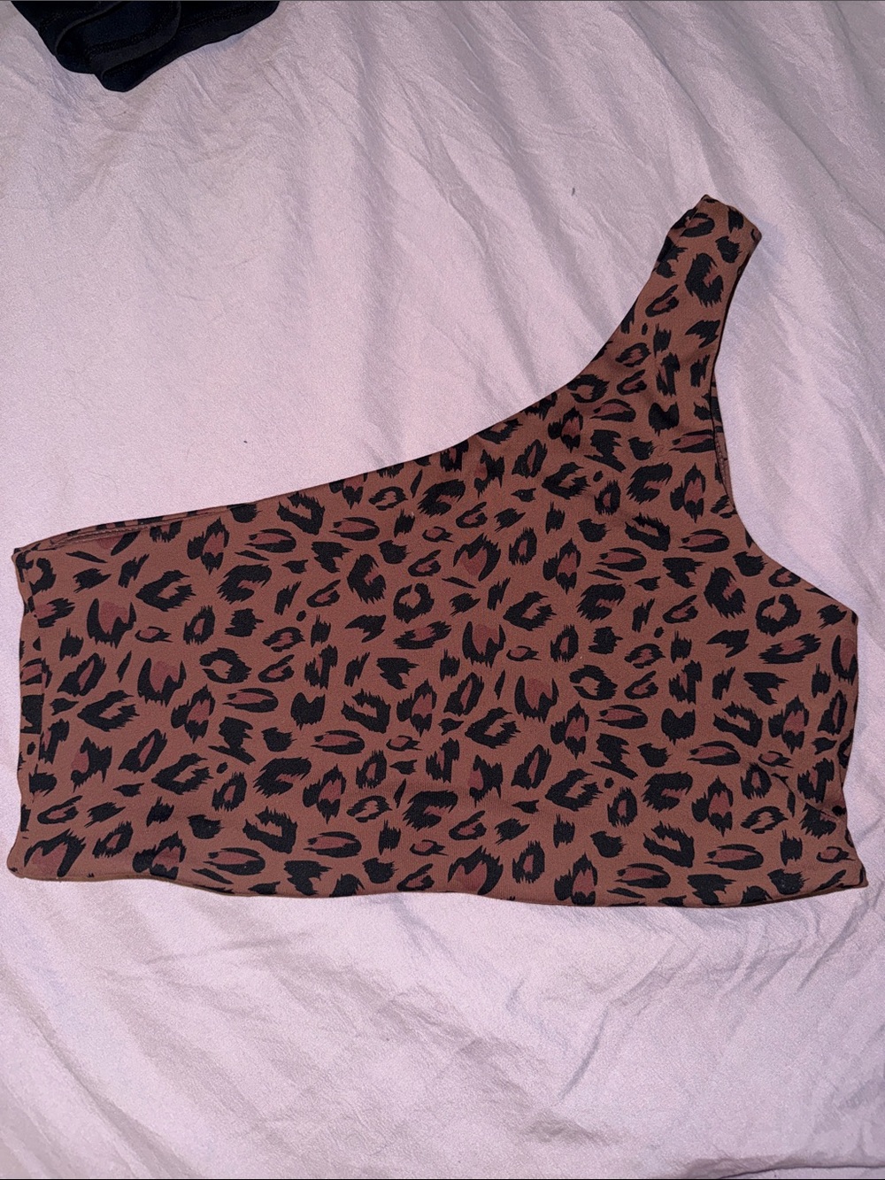 Ryderwear Brown & Black Leopard Crop Top